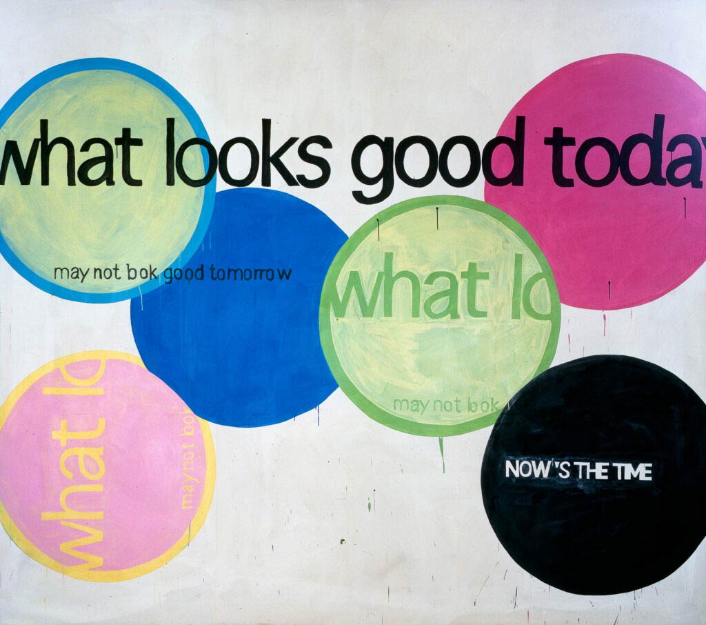 Abb. 1: Michel Majerus, What looks good today may not look good tomorrow, 1999 Studio Digital